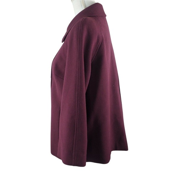 Halogen Women's Double Breasted Swing Blazer Jacket Size S Maroon - Picture 3 of 9